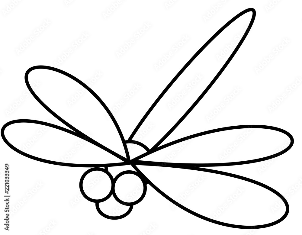 トンボ(モノクロ)