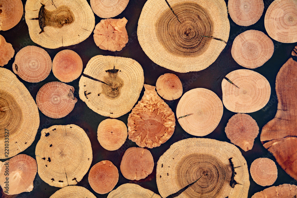 Modern art background made from wood splits. Modern art background made from wood splits.