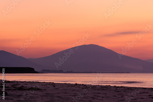 Looking West from Camp Beach towards Stradbally mountain on the Dingle Peninsula, County Kerry, Ireland
