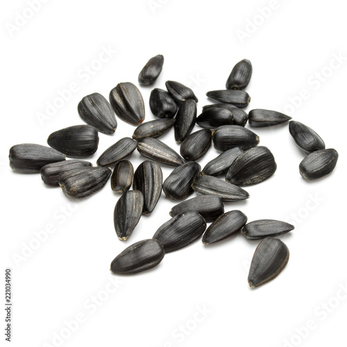 Fototapeta Naklejka Na Ścianę i Meble -  Sunflower seeds  isolated on white background close up