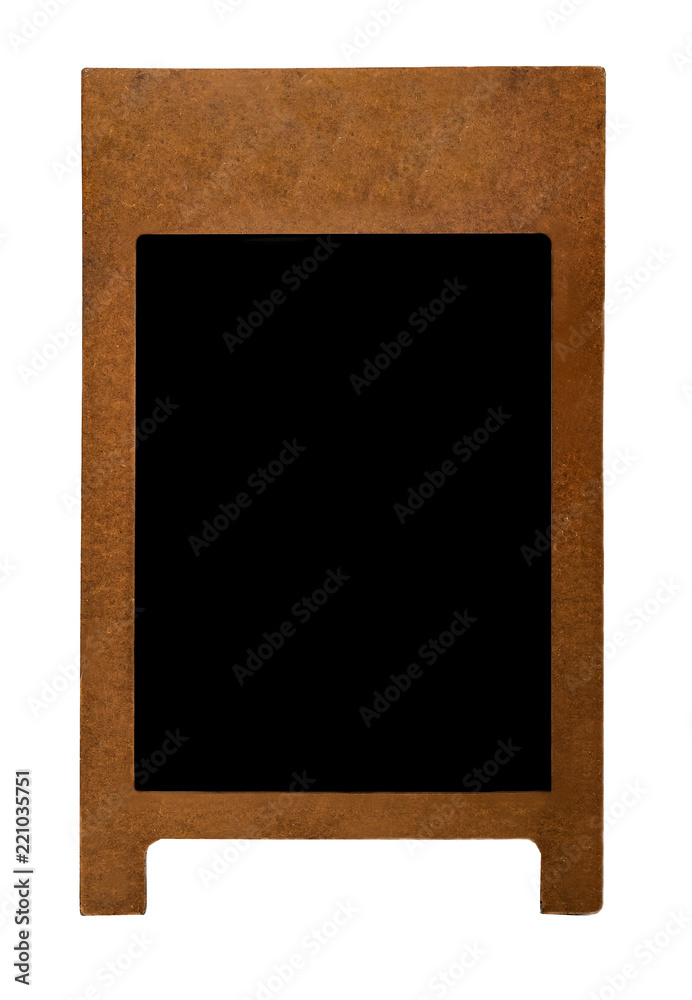 Wooden isolated blackboard on white background Wooden isolated blackboard on white background