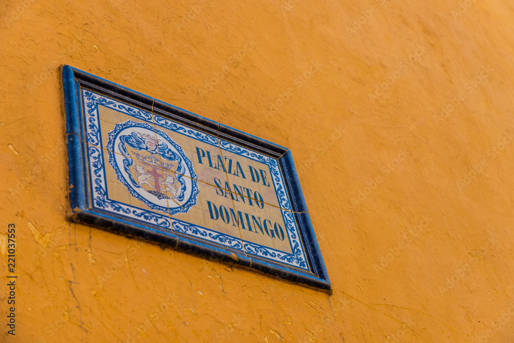 Obraz premium A typical view in Cartagena in Colombia.