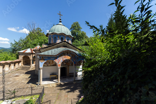 Nineteenth century buildings in Sokolski Monastery Holy Mother's Assumption, Gabrovo region, Bulgaria
