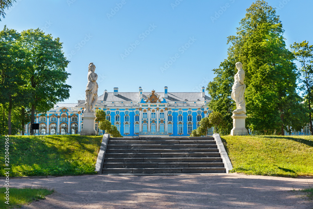 19th June 2018. Tsarskoye Selo, St. Petersburg, Russia. Catherine Palace-the former Royal country residence.
