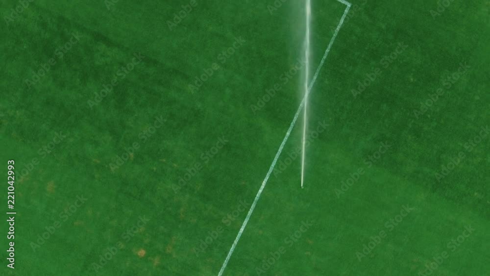 Soccer or football field irrigation system of automatic watering grass. Soccer or football field irrigation system of automatic watering grass.