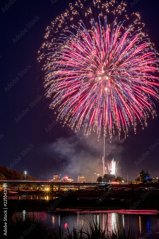 日田の花火大会 Stock Photo Adobe Stock