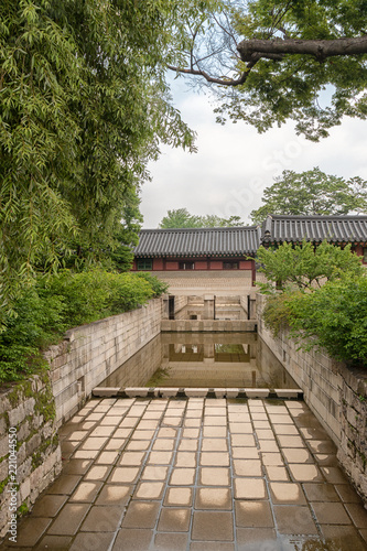 Stream at Changdeokgung Palace in Seoul, South Korea