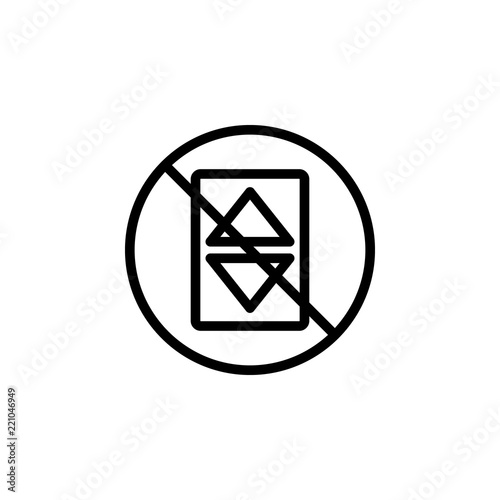 elevator prohibition icon. Element of prohibition sign for mobile concept and web apps icon. Thin line icon for website design and development, app development. Premium icon