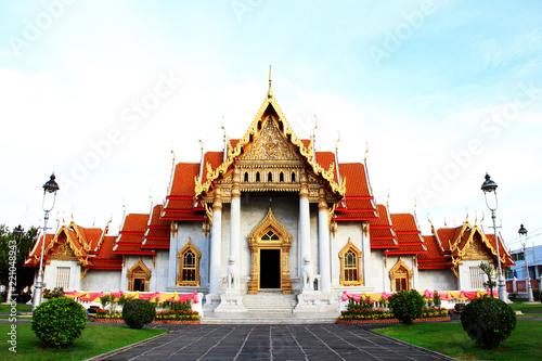 Beautiful Thai Temple Wat Benjamaborphit, temple in Bangkok © boonroong