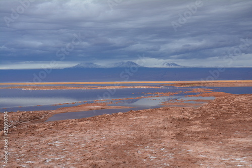 Laguna Tebenquiche Atacama Chile - Tebenquiche Lagoon Atacama Chile