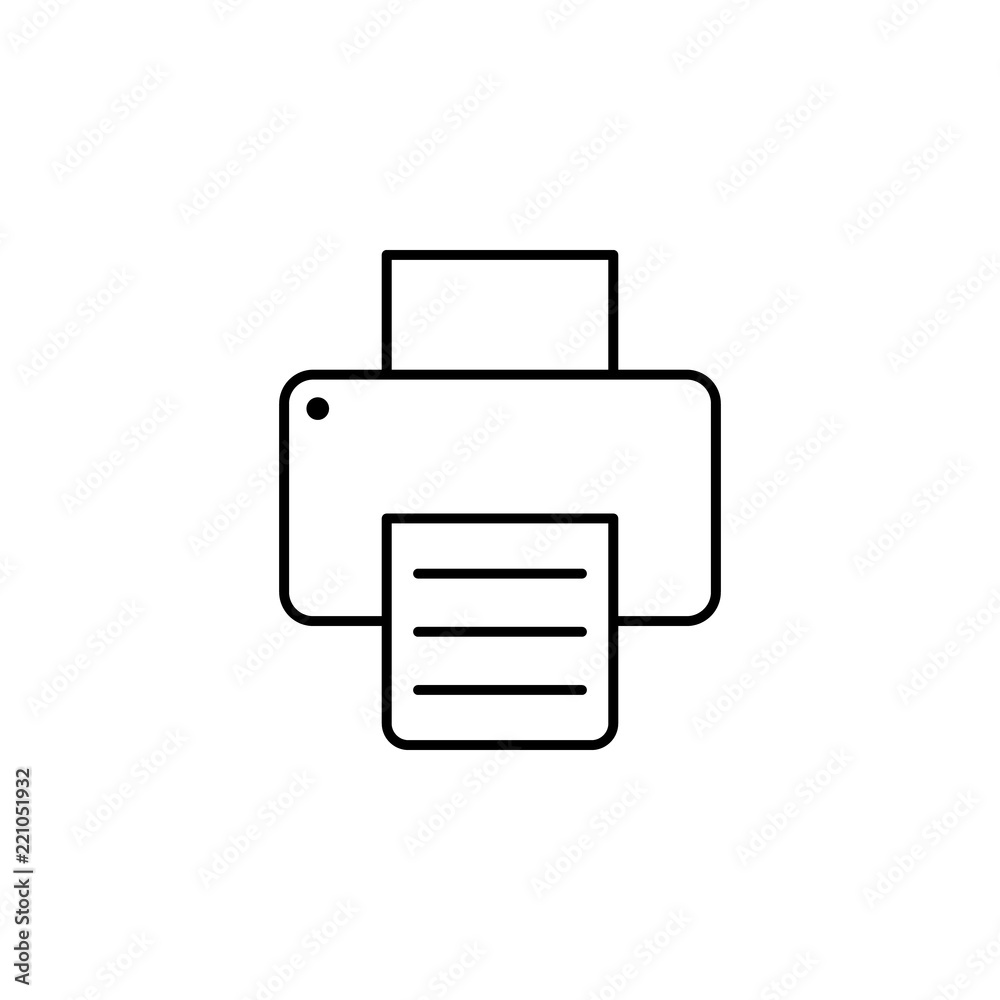 Printer icon. Element of business icon for mobile concept and web apps. Thin line Printer icon can be used for web and mobile Printer icon. Element of business icon for mobile concept and web apps. Thin line Printer icon can be used for web and mobile