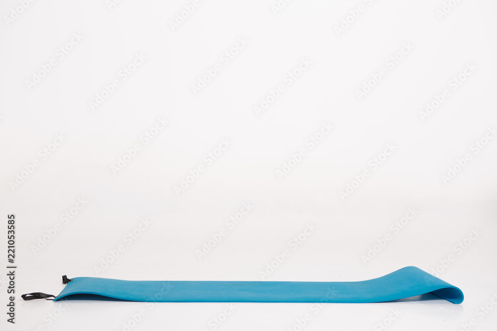 mat for fitness and yoga on a white background mat for fitness and yoga on a white background