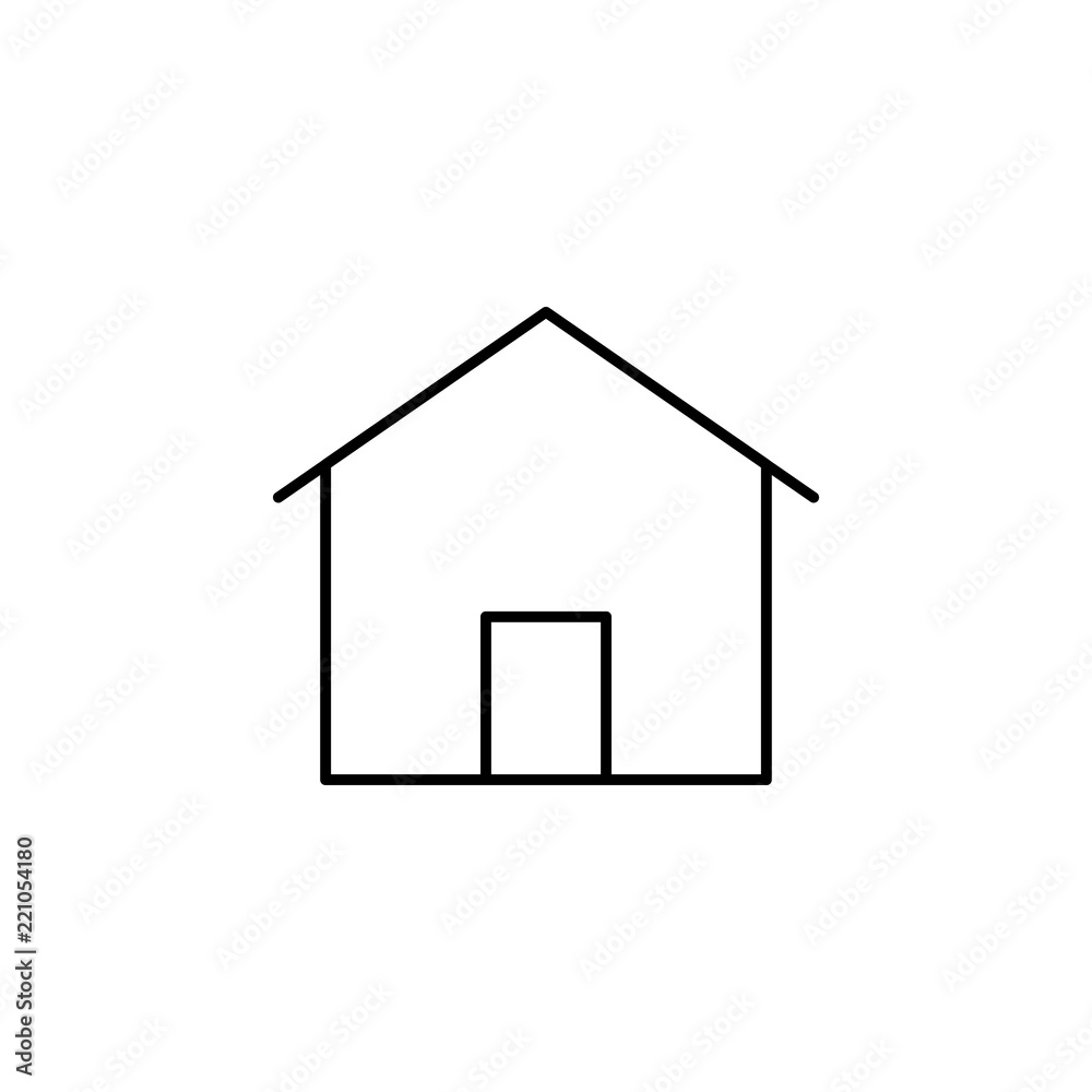 house icon. Element of building and landmark outline icon for mobile concept and web apps. Thin line house icon can be used for web and mobile house icon. Element of building and landmark outline icon for mobile concept and web apps. Thin line house icon can be used for web and mobile
