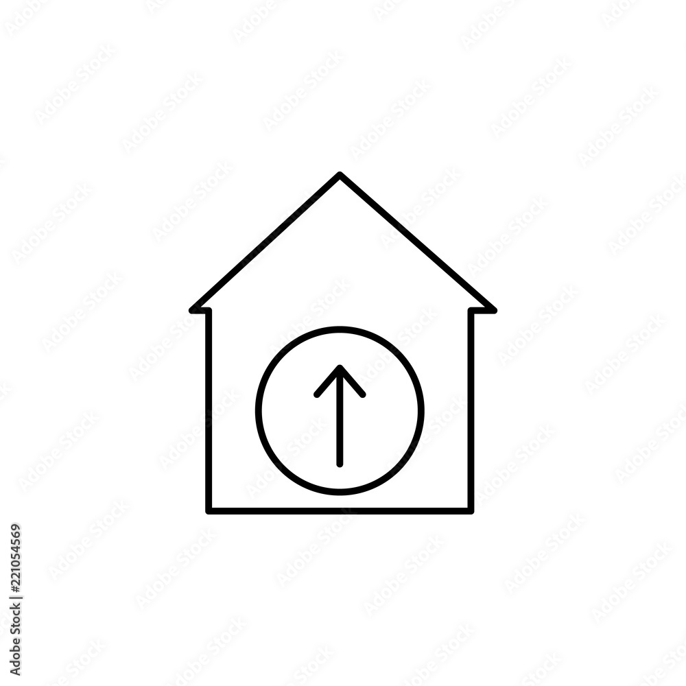 house chart icon. Element of building and landmark outline icon for mobile concept and web apps. Thin line house chart icon can be used for web and mobile house chart icon. Element of building and landmark outline icon for mobile concept and web apps. Thin line house chart icon can be used for web and mobile