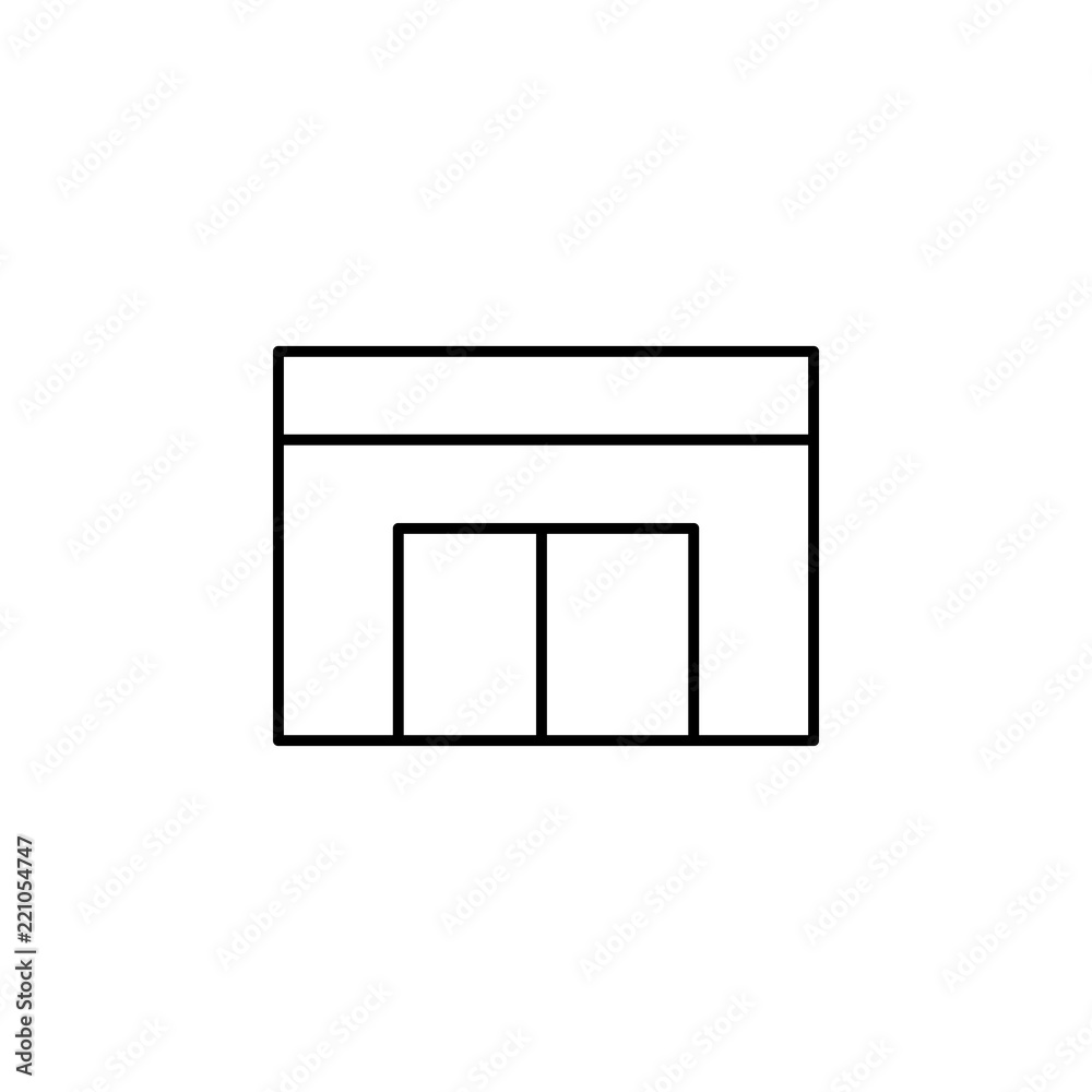 shop icon. Element of building and landmark outline icon for mobile concept and web apps. Thin line shop icon can be used for web and mobile shop icon. Element of building and landmark outline icon for mobile concept and web apps. Thin line shop icon can be used for web and mobile