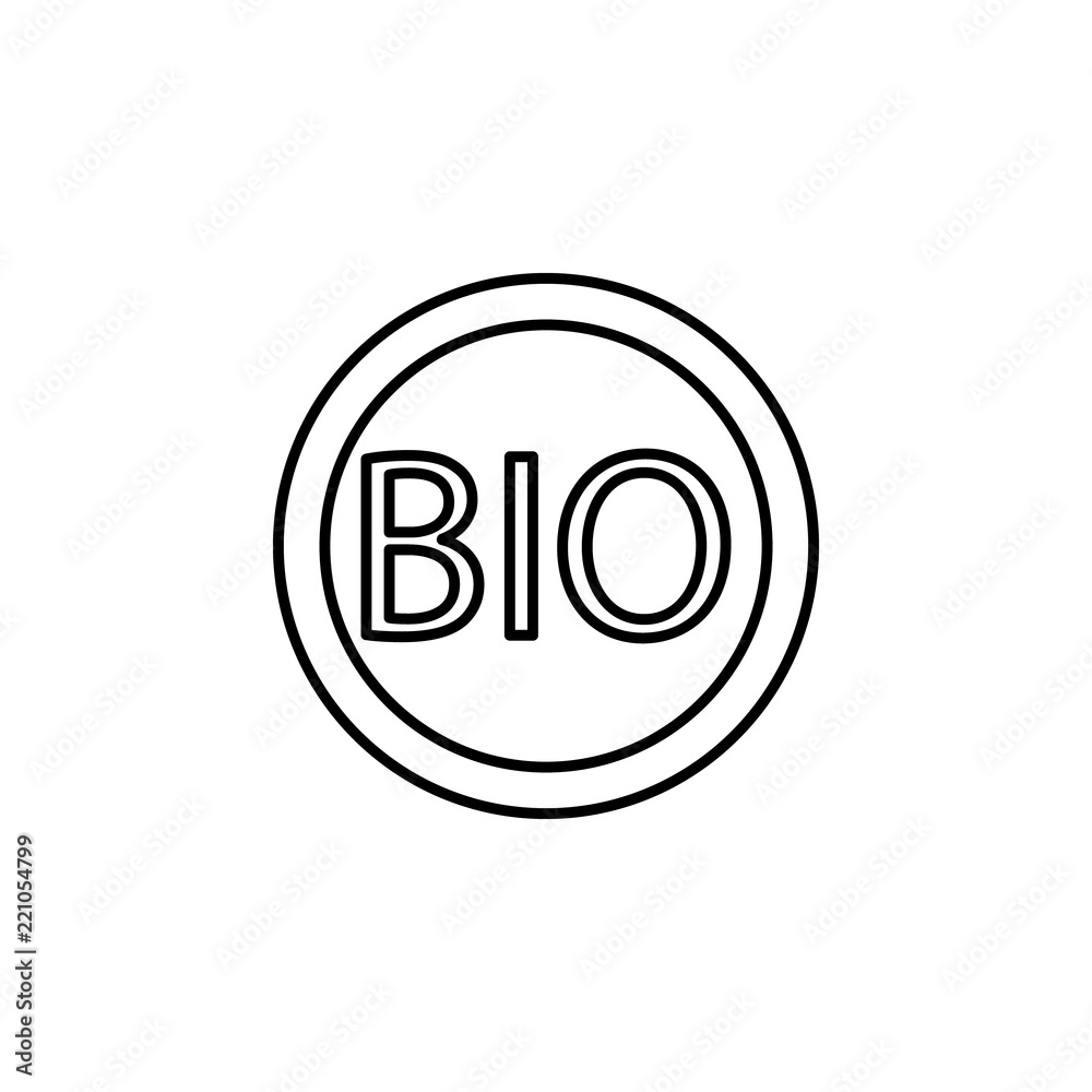 BIO outline icon. Element of ecology icon for mobile concept and web apps. Thin line BIO can be used for web and mobile BIO outline icon. Element of ecology icon for mobile concept and web apps. Thin line BIO can be used for web and mobile