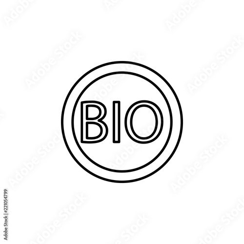 BIO outline icon. Element of ecology icon for mobile concept and web apps. Thin line BIO can be used for web and mobile