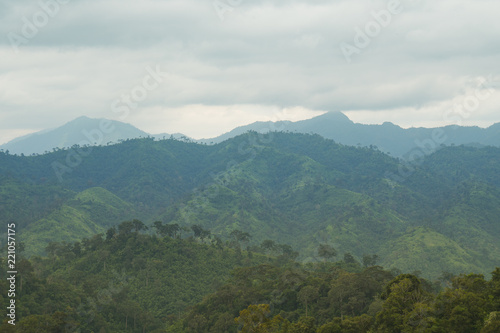 Mountains and forests in the morning. © vachiraphan