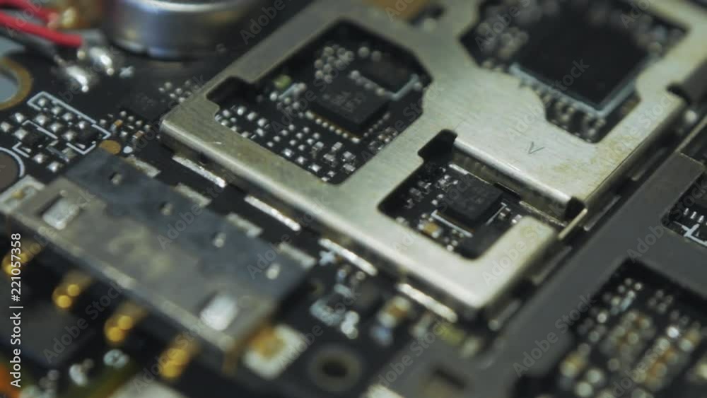 Dark Printed Circuit Board inside smartphone v05 Dark Printed Circuit Board inside smartphone v05