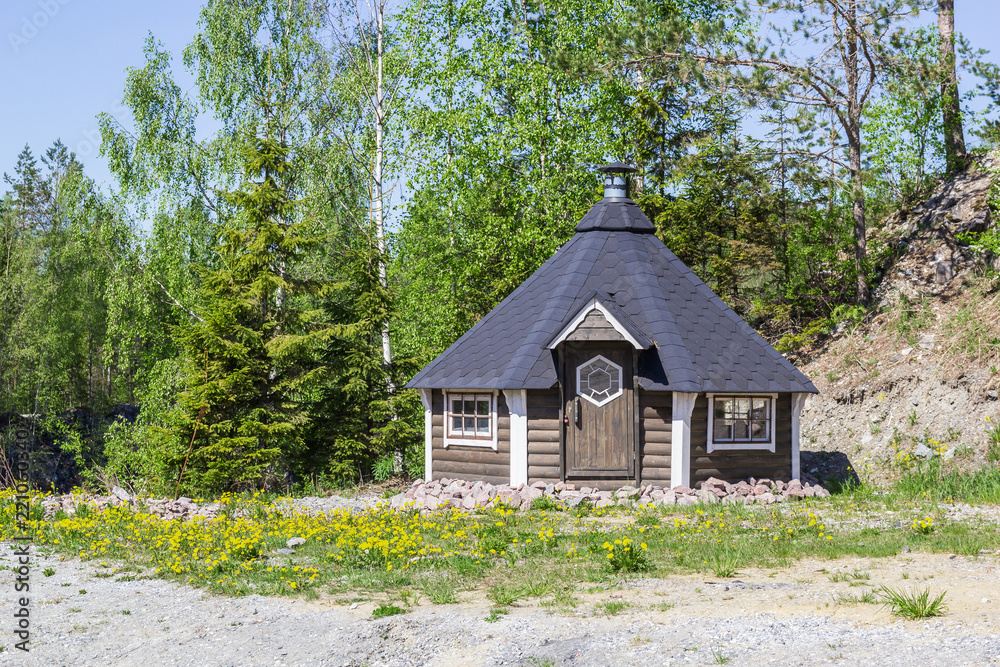 Fairy-tale Hut in the clearing, Karelia Fairy-tale Hut in the clearing, Karelia