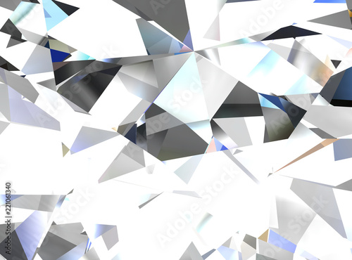 Realistic diamond texture close up, 3D illustration.