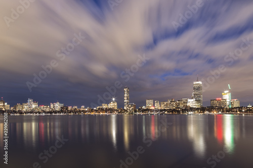 Boston Skyline in the Sunset