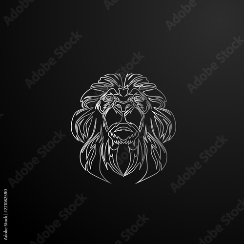 Fototapeta Naklejka Na Ścianę i Meble -  lion t-shirt icon