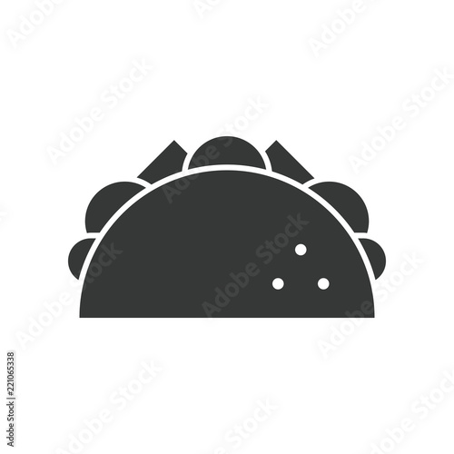 taco, food and beverage set, glyph design icon