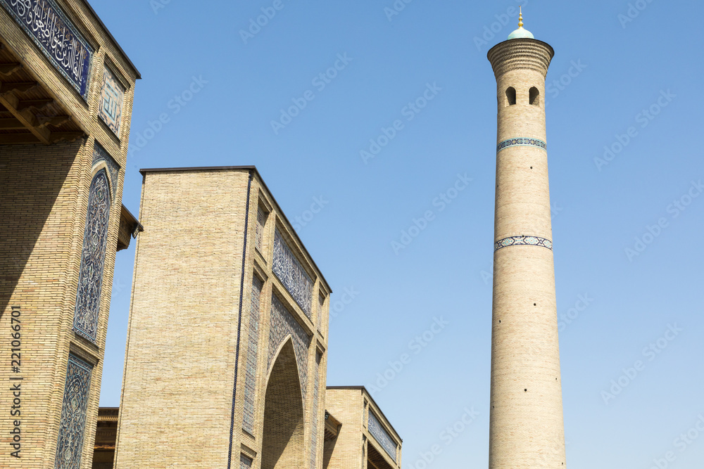 Barak Khan madrasah. Hast Imam Square (Hazrati Imam) is a religious center of Tashkent.