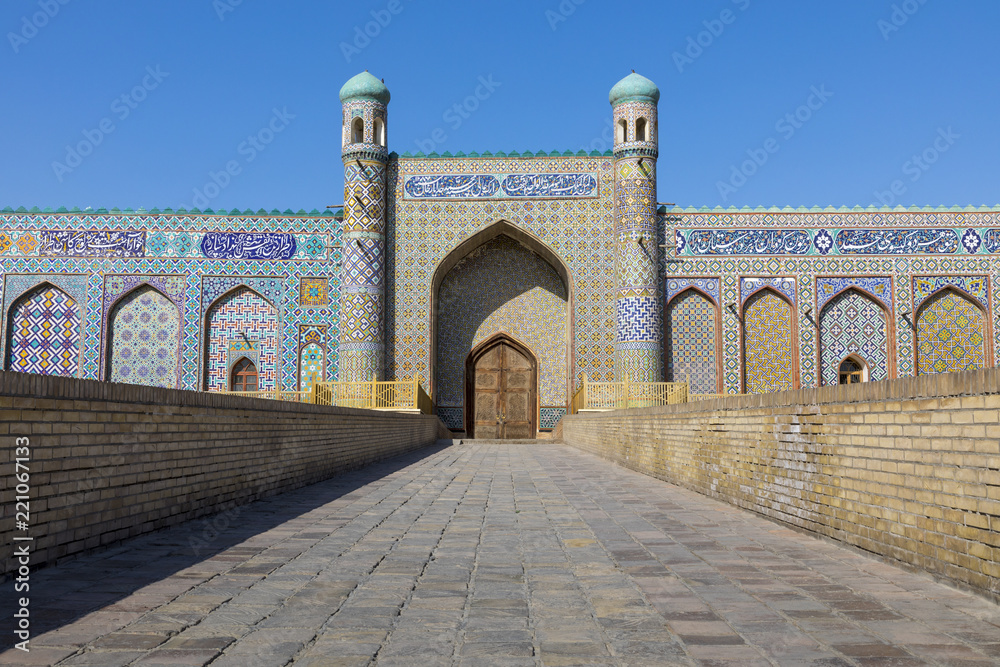 The Khudayar Khan Palace is the most popular landmarks of Fergana Valley. Kokand, Uzbekistan.