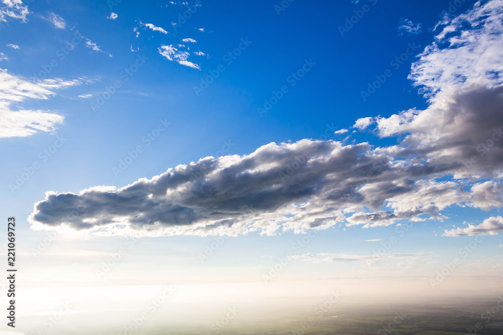 Clouds and sky, mountain background Clouds and sky, mountain background