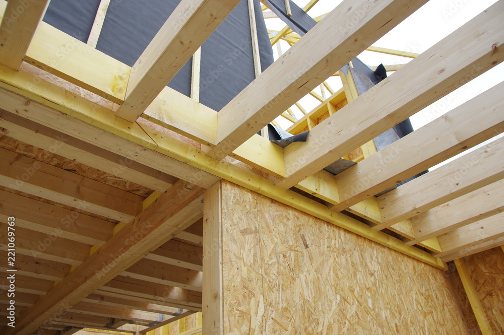 Fototapeta premium construction en ossature bois