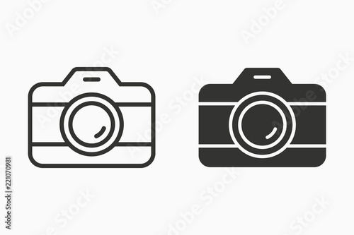 Photo vector icon for graphic and web design.