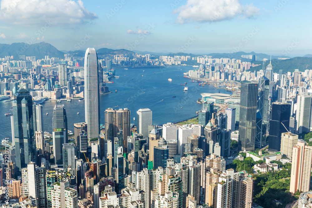 Obraz premium Hong Kong skyline