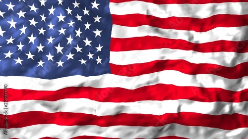 Wallpaper Mural Animation waving flag of United States Torontodigital.ca
