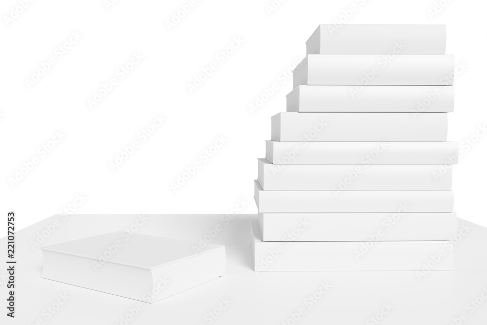 Bookshelf with stack of books colorless illustration Bookshelf with stack of books colorless illustration