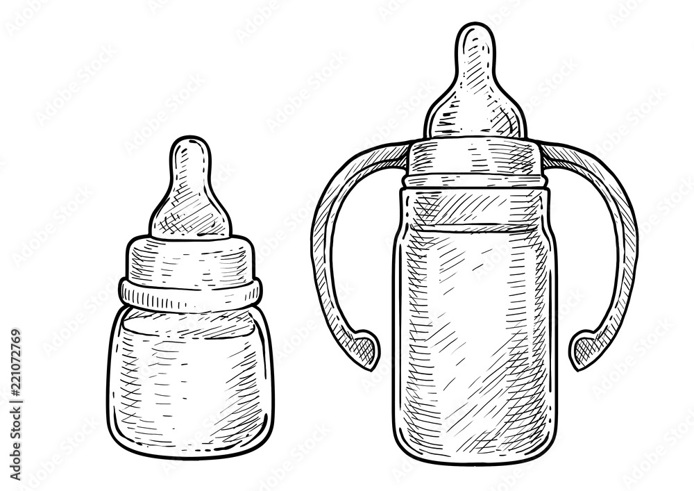 4714 Baby Bottle Sketch Images Stock Photos  Vectors  Shutterstock