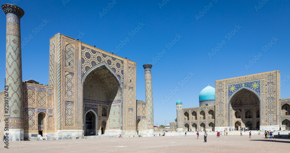 The Registan, the heart of the ancient city of Samarkand - Uzbekistan