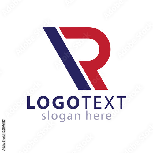 IR Initial letter logo icon vector template