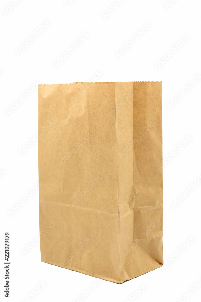 Brown paper bag recycle isolated on white background Brown paper bag recycle isolated on white background