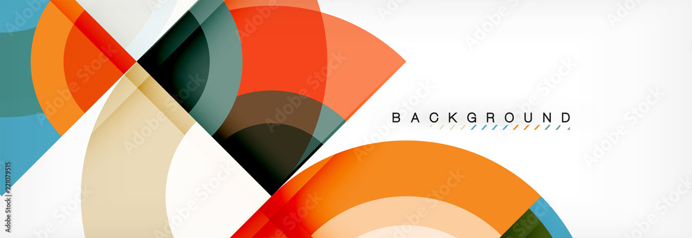 Obraz premium Vector circular abstract background
