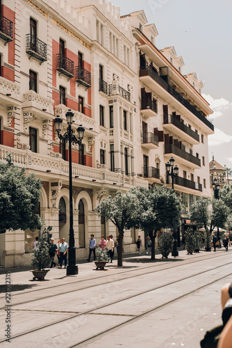 Summer street in Spain