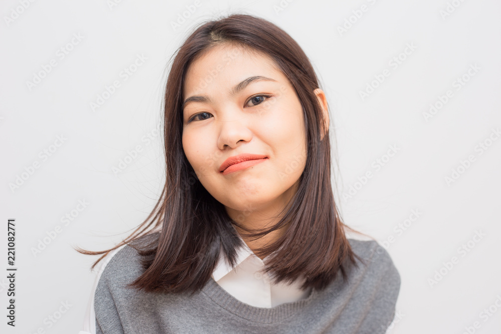 Portrait of attractive young asian women relaxing and smiling Portrait of attractive young asian women relaxing and smiling