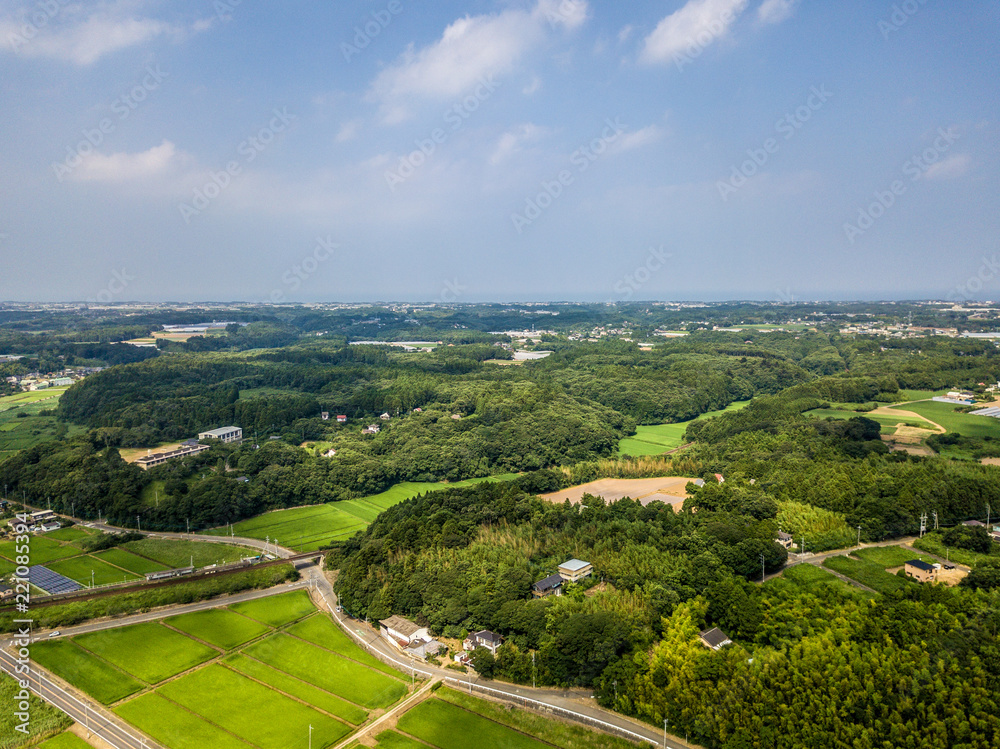 Agriculture landscape in Ibaraki of Japan_30