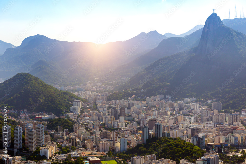 Obraz premium Widok z lotu ptaka Rio de Janeiro