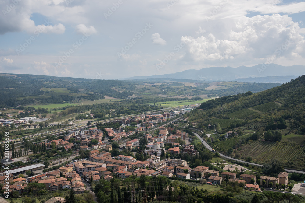 landscape from small town italy