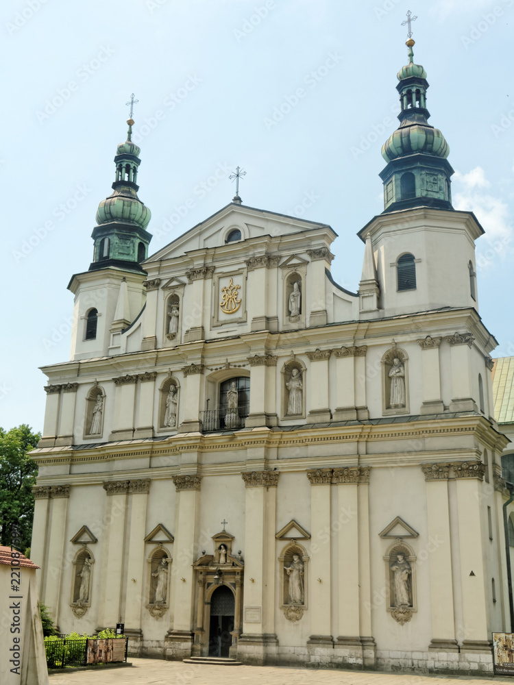 Church St. Bernardine from Siena, Krakow, Poland.