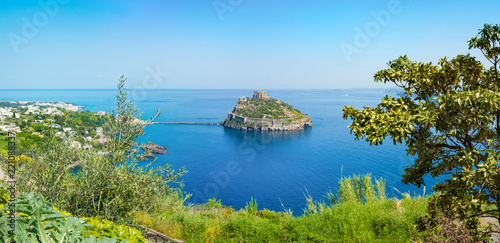 Ischia Island, Aragonese Castle or Castello Aragonese, Italy