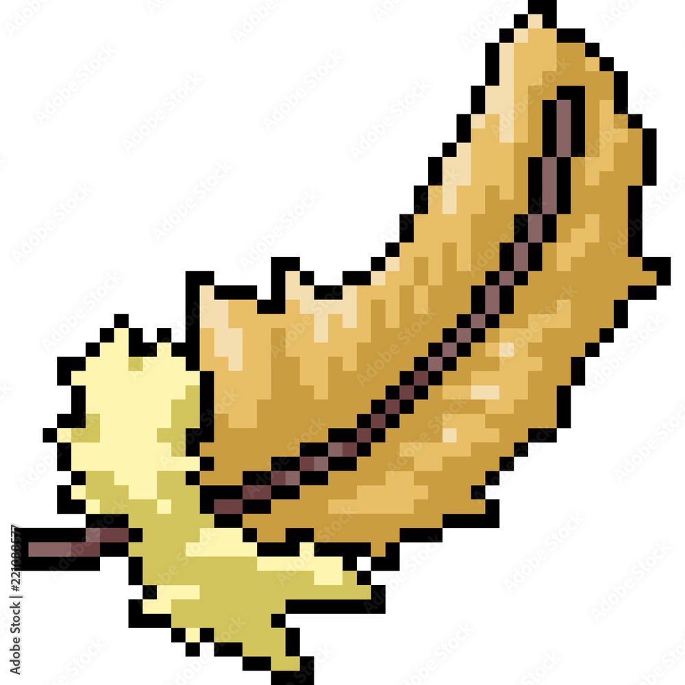 vector pixel art feather vector pixel art feather