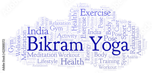 Bikram Yoga word cloud.